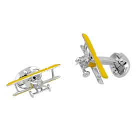 Deakin & Francis Silver Aiplane Cufflinks