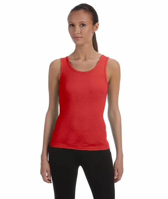 1080 Bella   Canvas Ladies' Stretch Rib Tank Top | Red