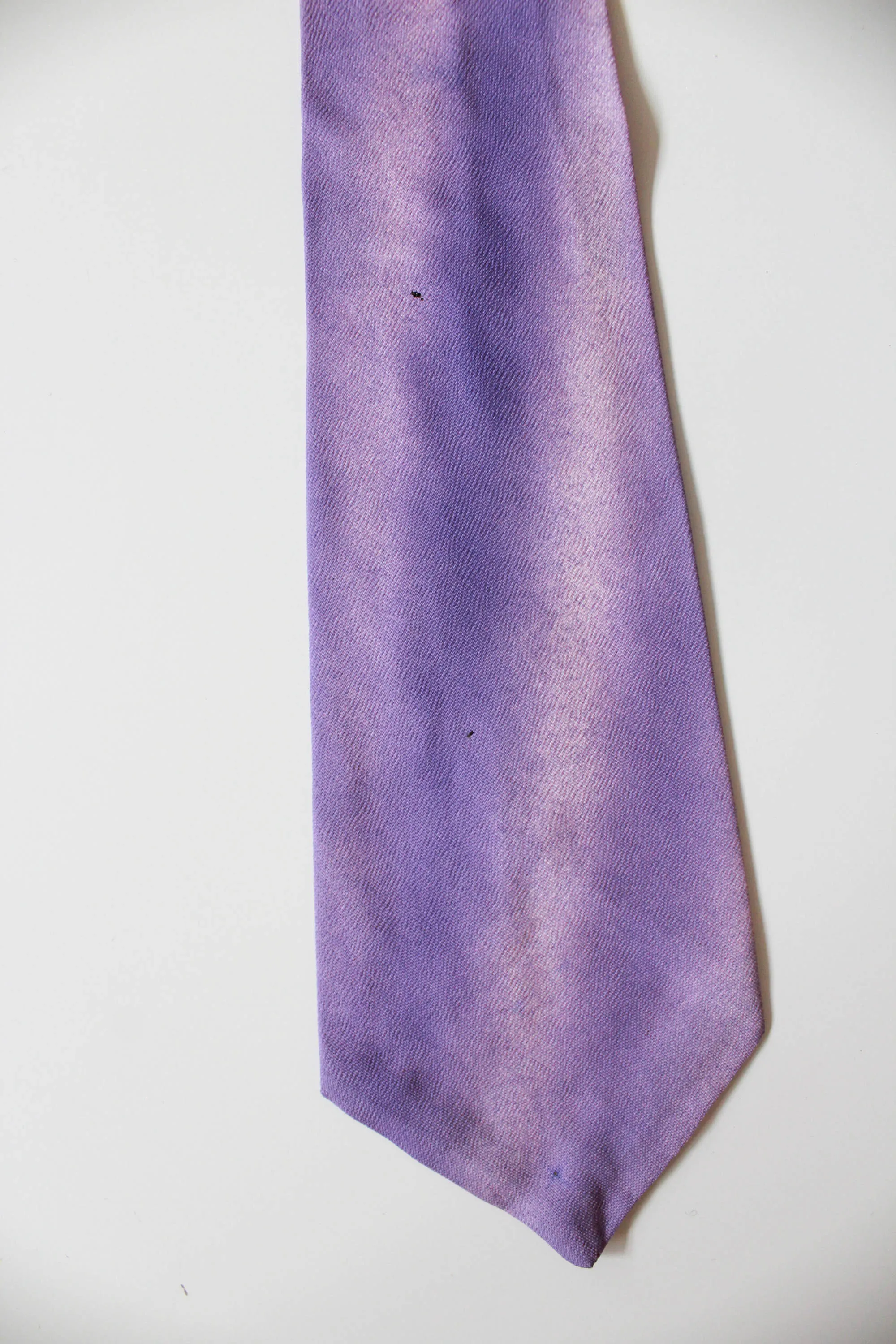 1940s Purple Hand Painted Necktie