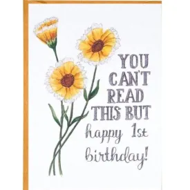 1st Birthday Birthday Card