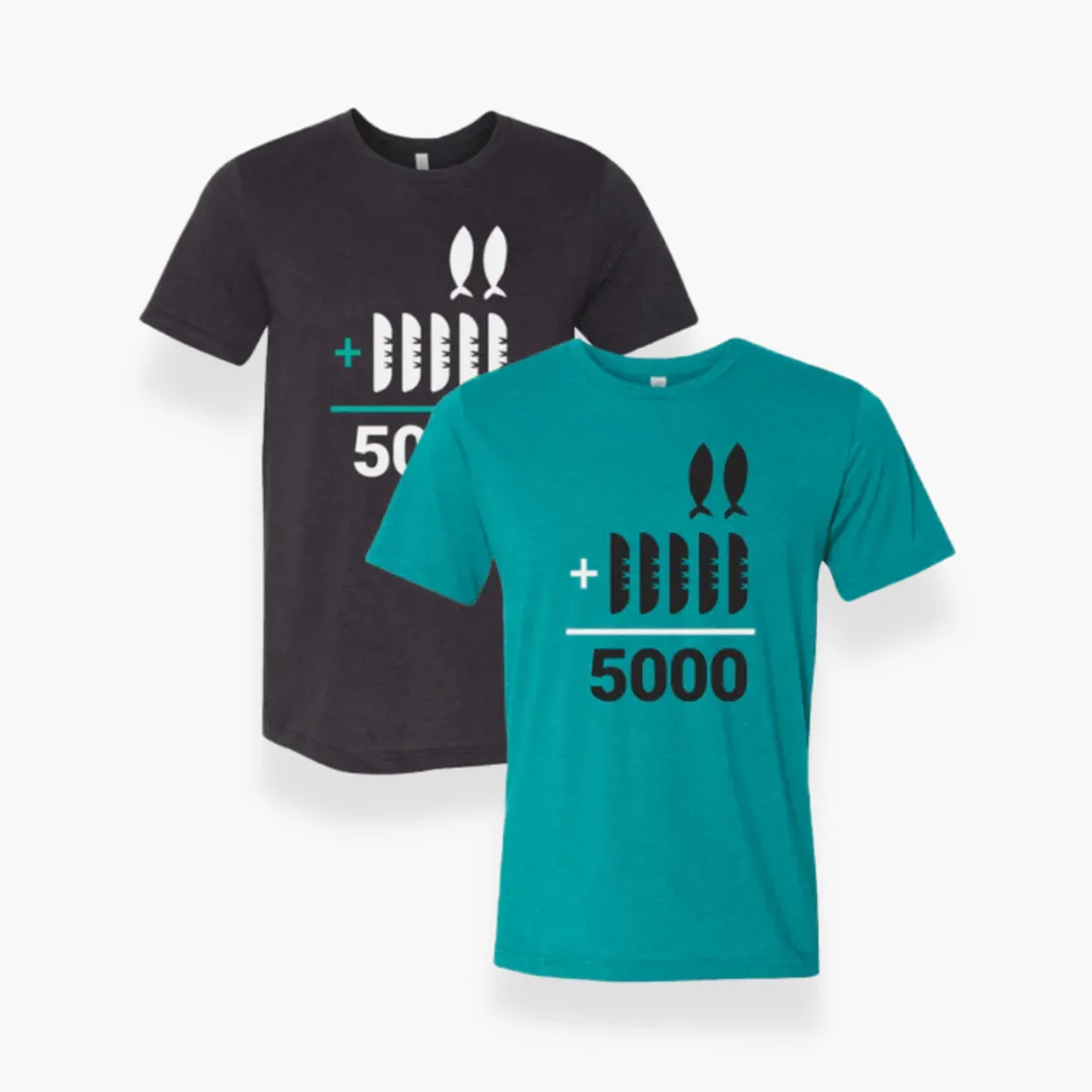 2 5=5000 T-Shirt (Youth and Adult)