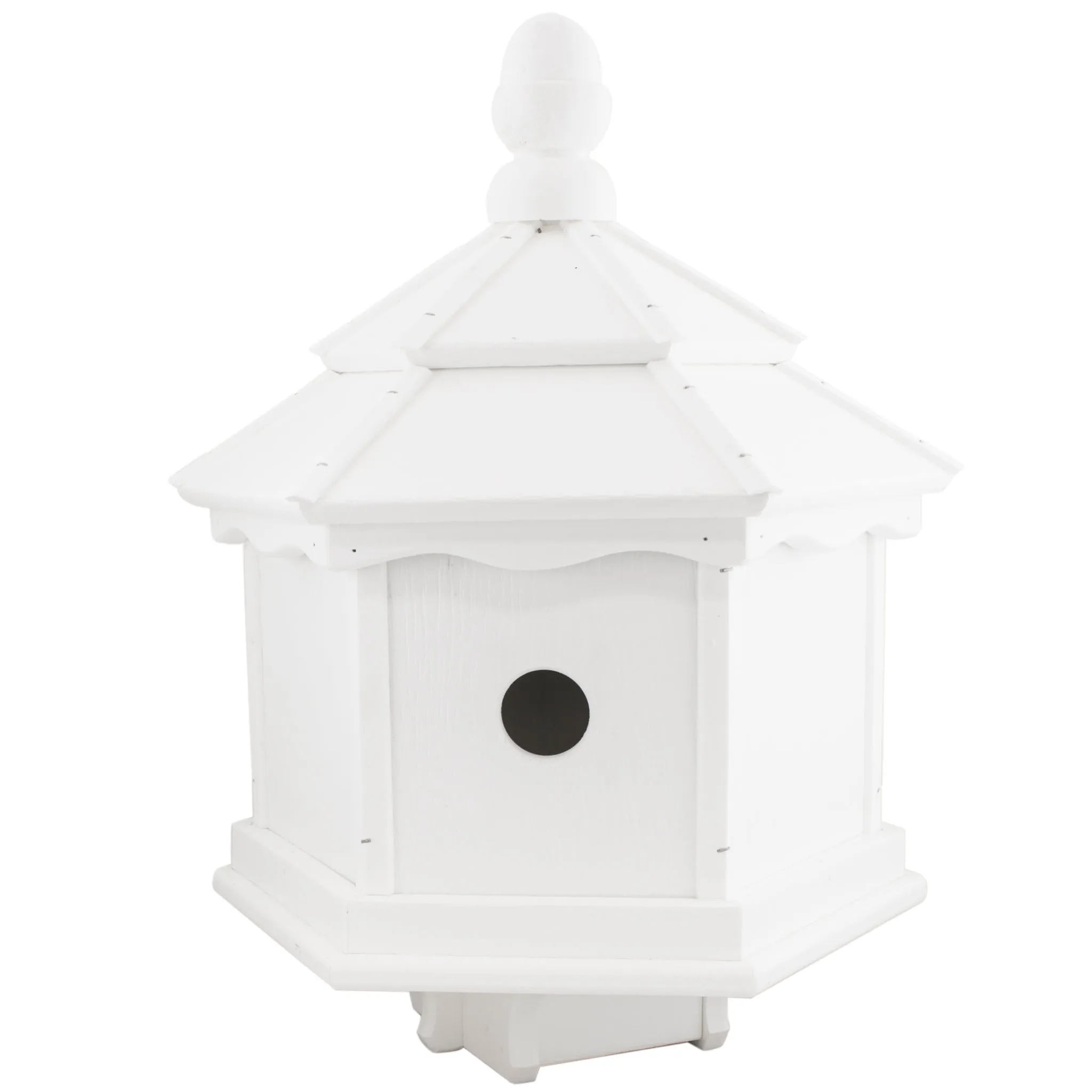 3-Hole Hexagon Bird House Pole Mount PM