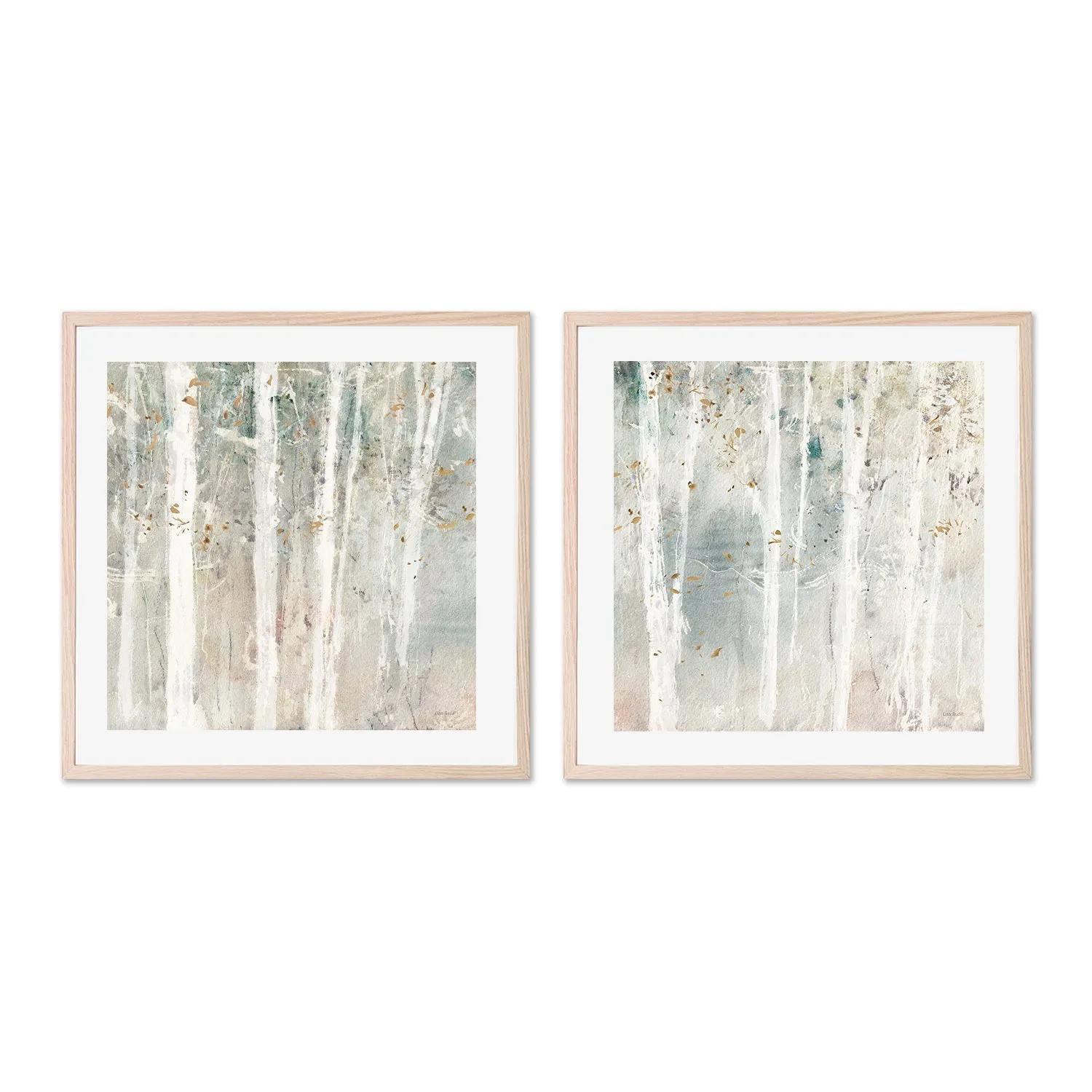 A Woodland Walk, Style A & B, Set Of 2 , By Lisa Audit