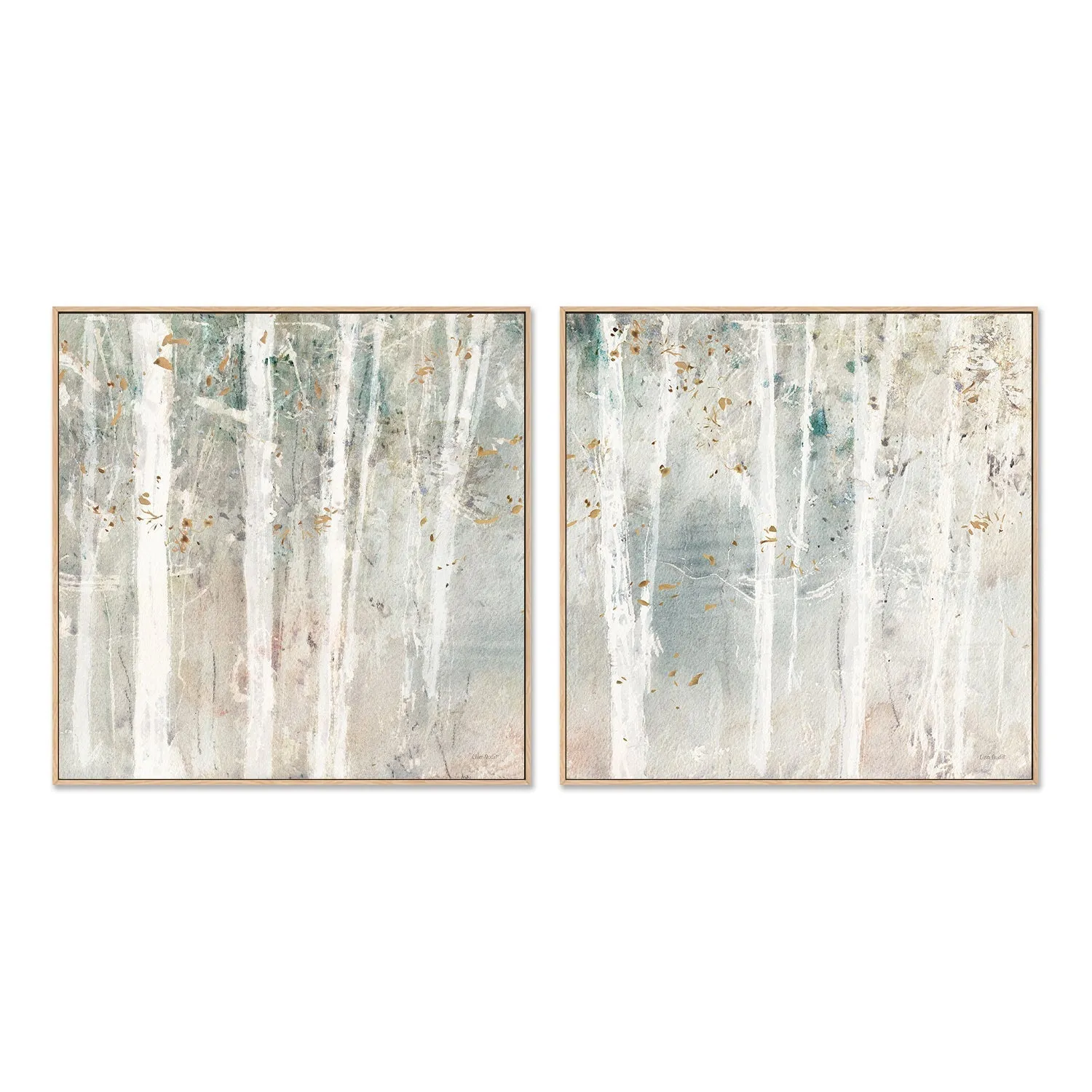 A Woodland Walk, Style A & B, Set Of 2 , By Lisa Audit