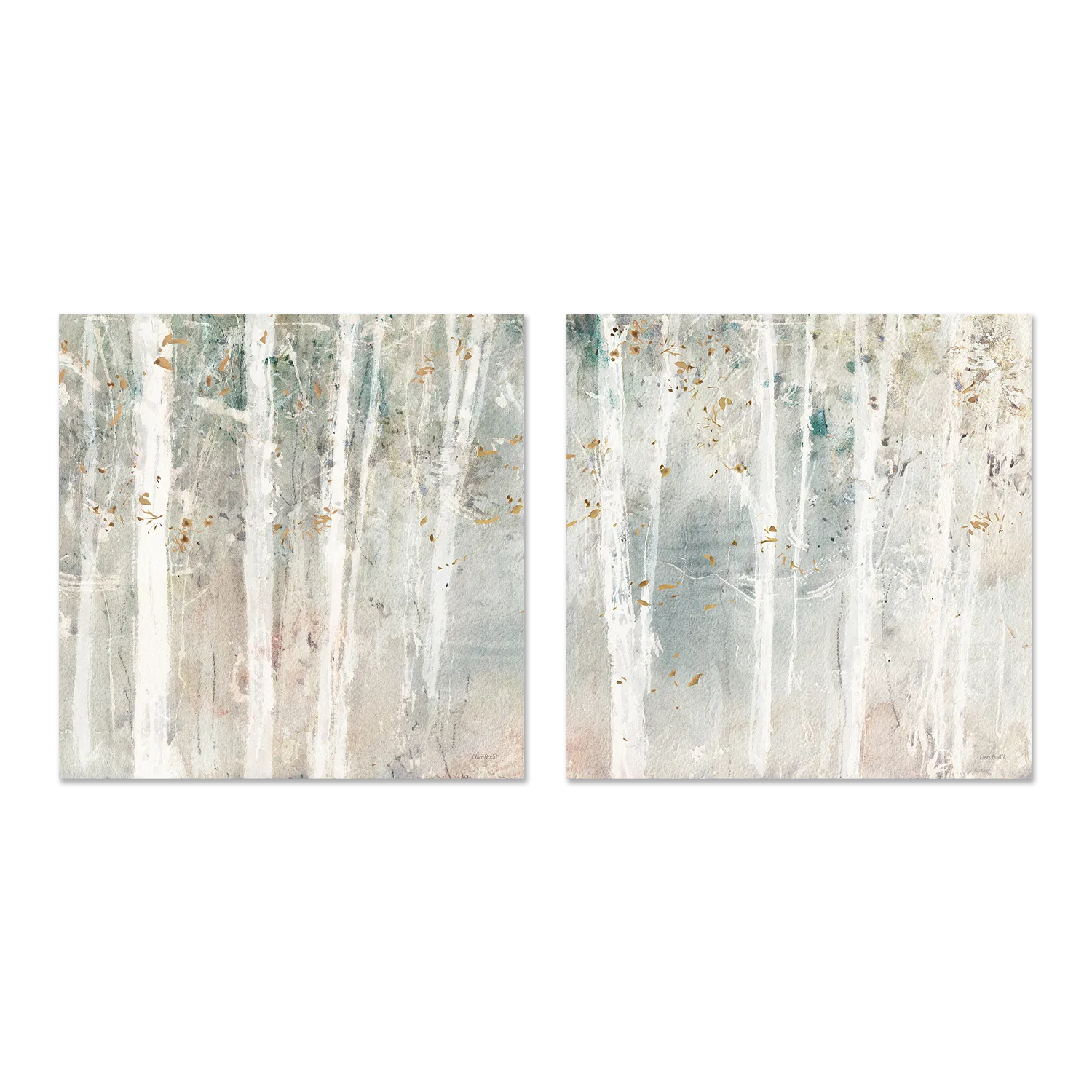 A Woodland Walk, Style A & B, Set Of 2 , By Lisa Audit