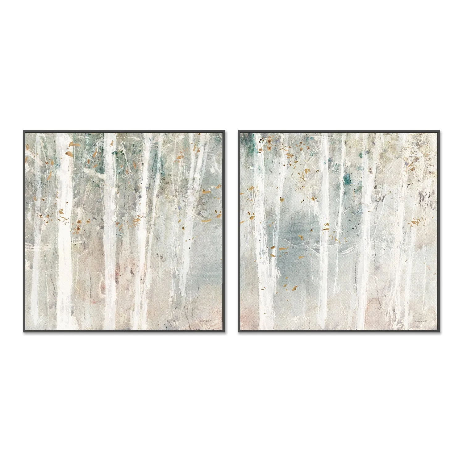 A Woodland Walk, Style A & B, Set Of 2 , By Lisa Audit