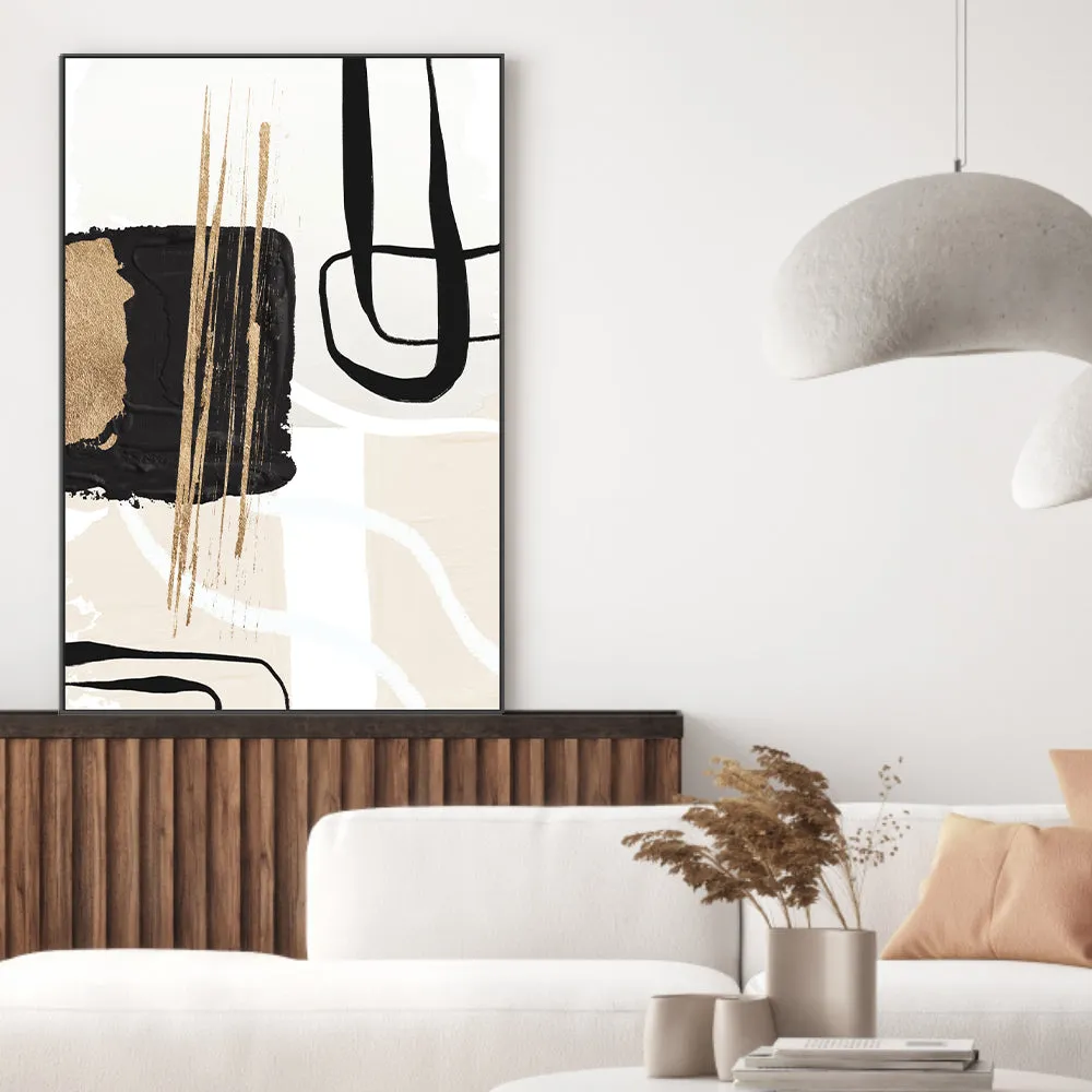 Abstract Black And Gold, Style A , By Sally Ann Moss