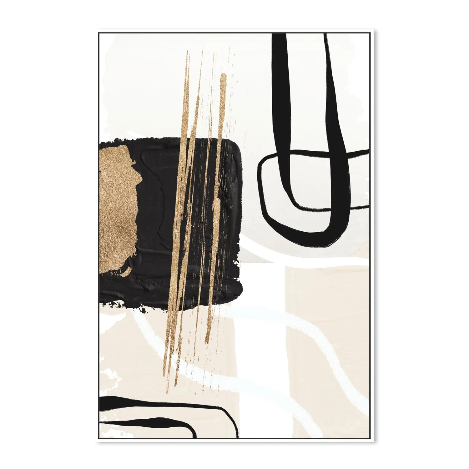 Abstract Black And Gold, Style A , By Sally Ann Moss