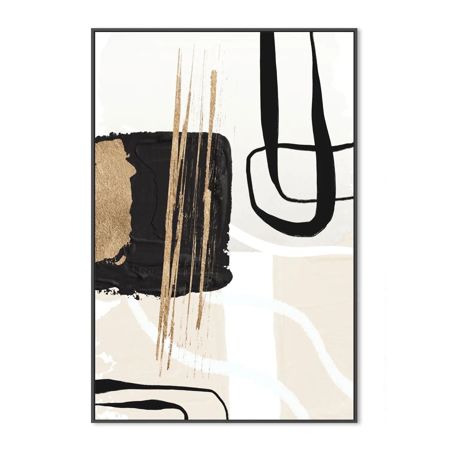 Abstract Black And Gold, Style A , By Sally Ann Moss