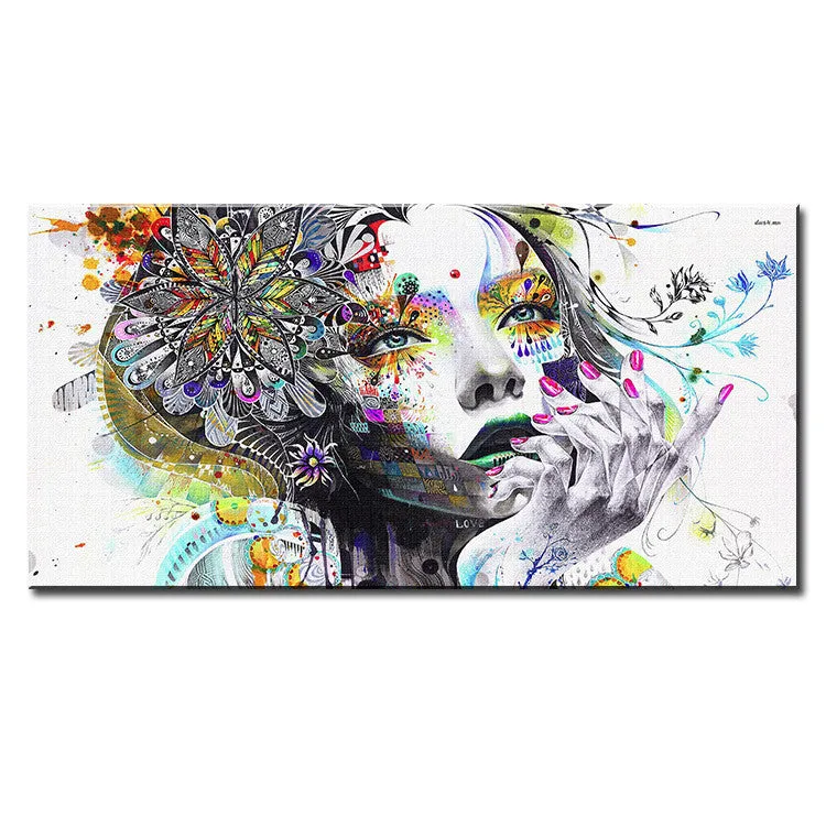 Abstract Girl - Panel Art