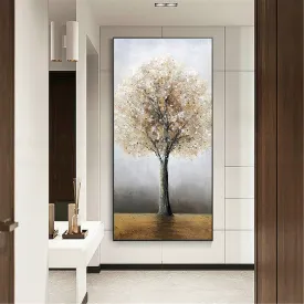 Abstract Tree Painting Oversized Modern Wall Art for Living Room Bedroom Gp049