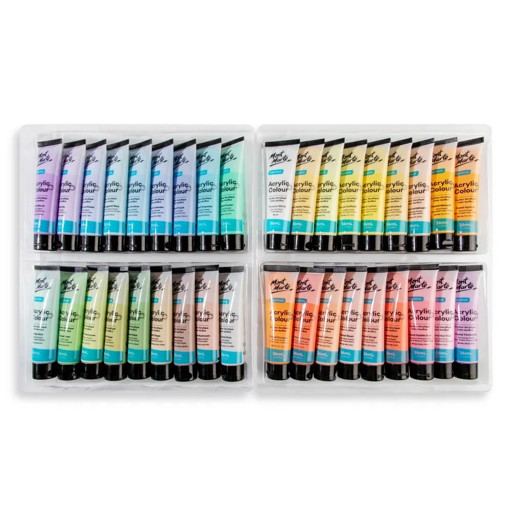 Acrylic Colour Pastel Paint Set Signature 36pc x 36ml (1.2 US fl.oz)