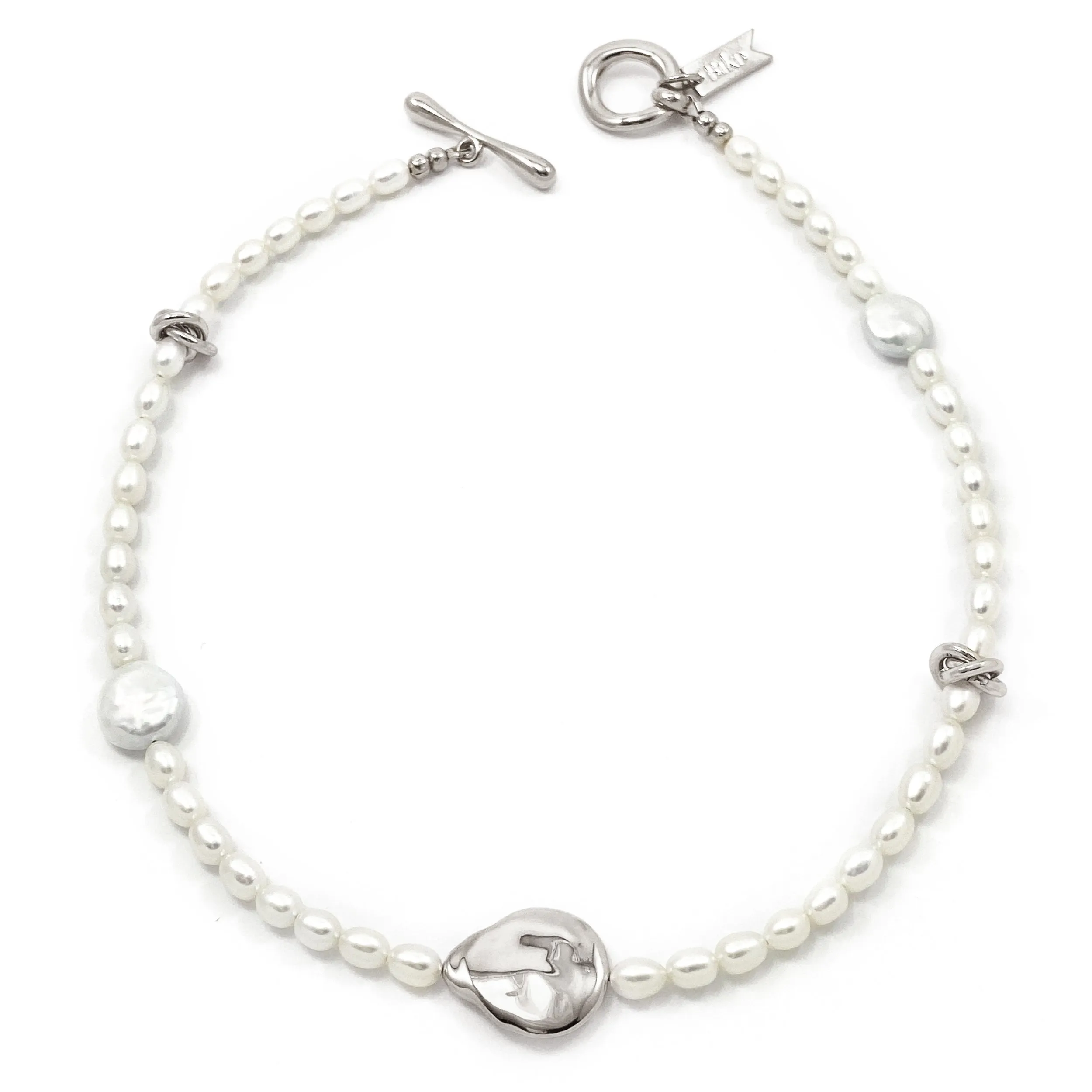 Alouet Pearl Collar - Silver