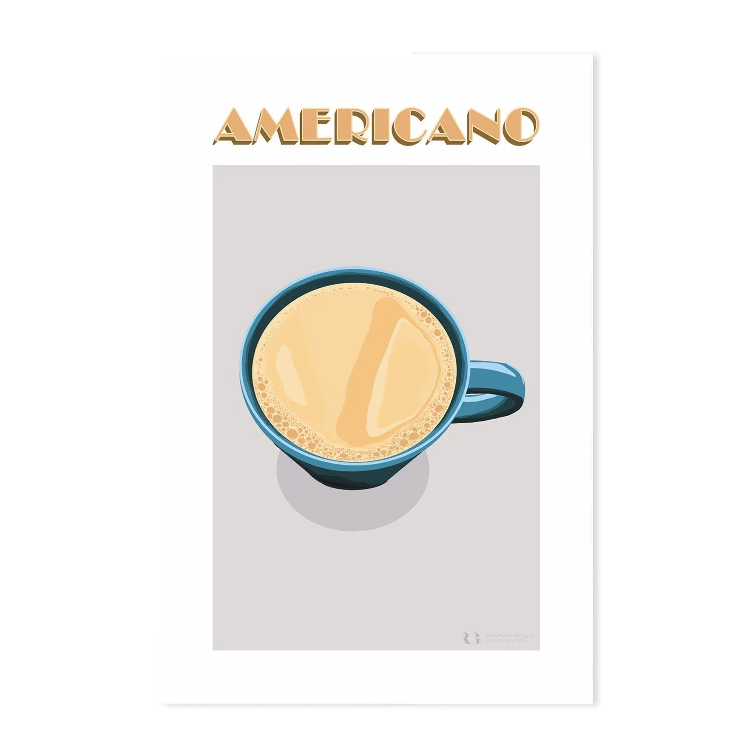 Americano, Espresso & Latte, Set Of 3 , By Rosalyn Gray