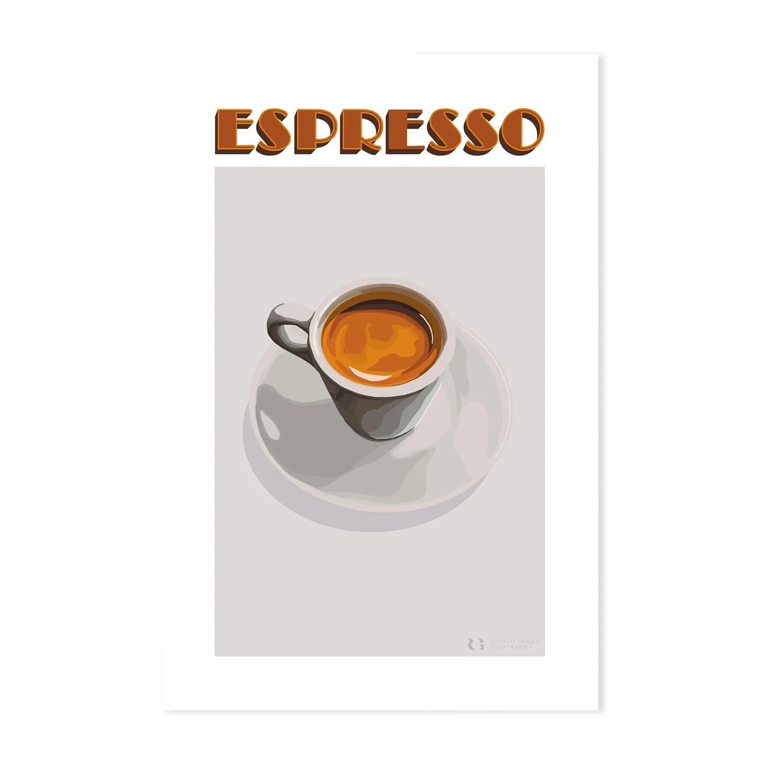 Americano, Espresso & Latte, Set Of 3 , By Rosalyn Gray