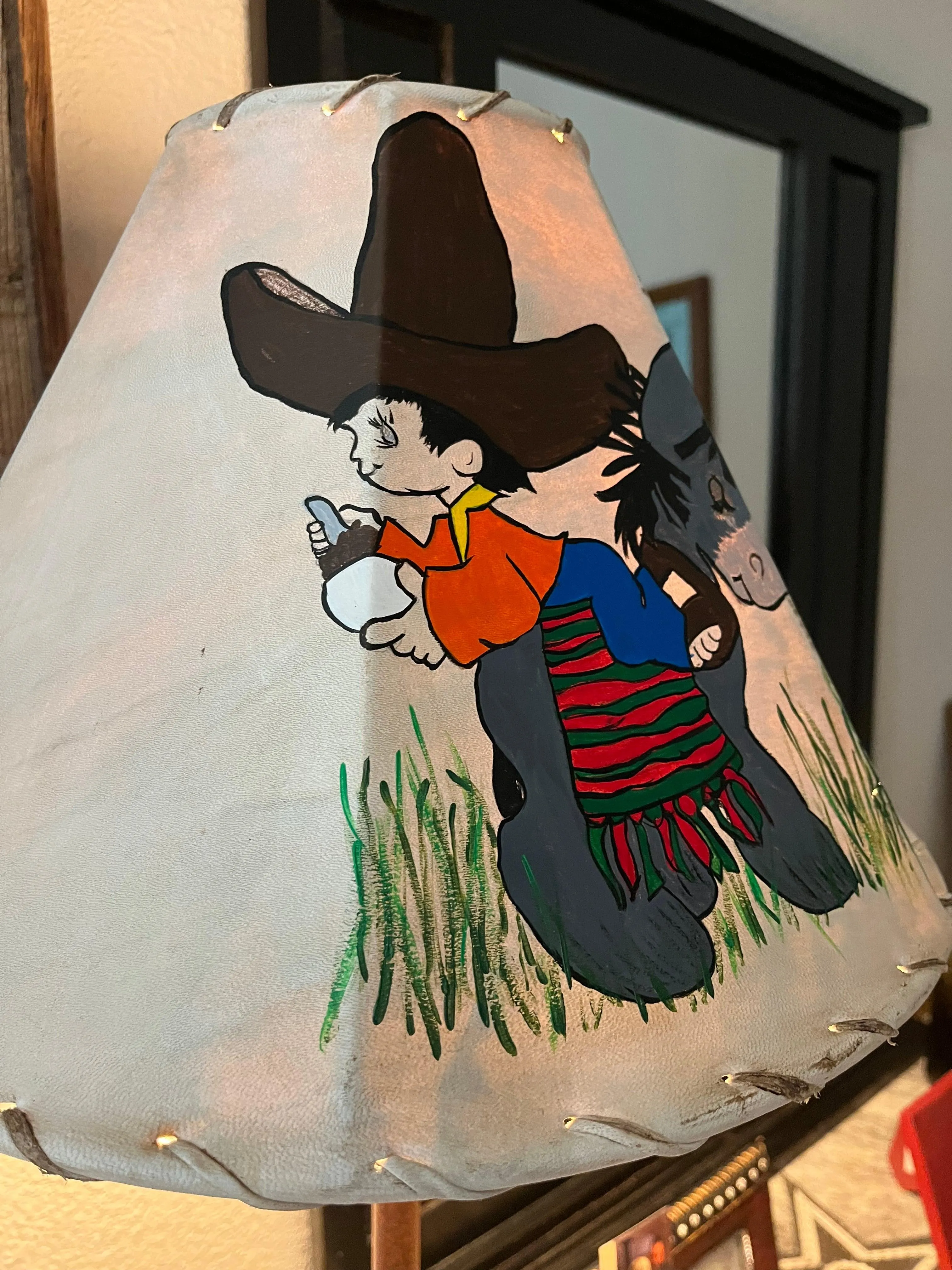 Amigos Hand Painted Precious Moments Lamp Shade