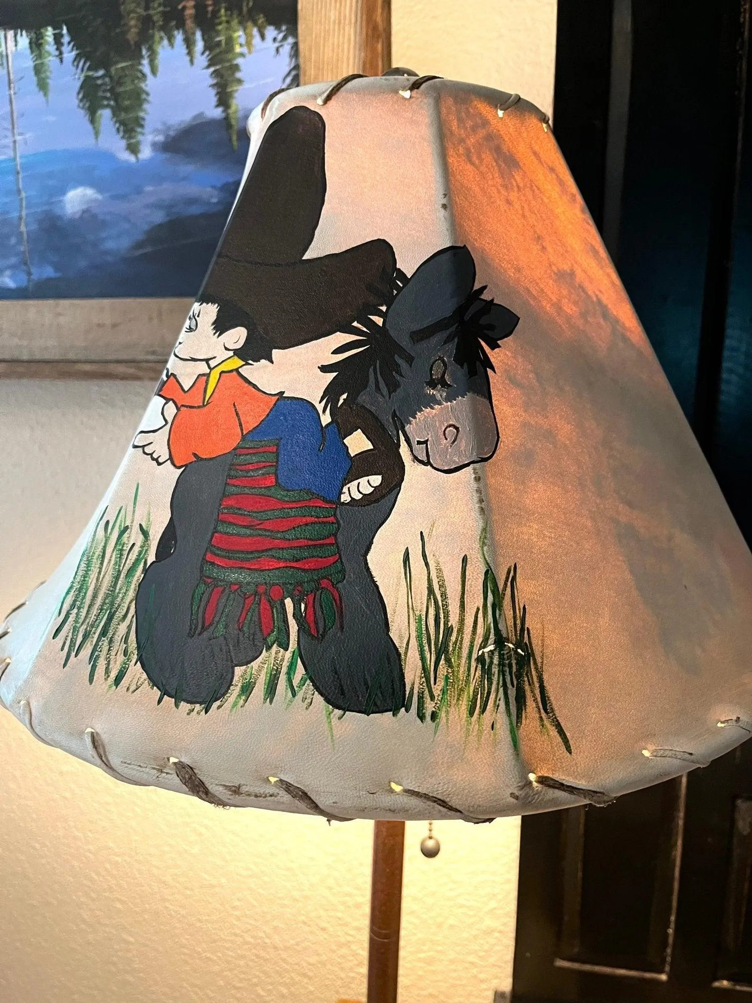 Amigos Hand Painted Precious Moments Lamp Shade