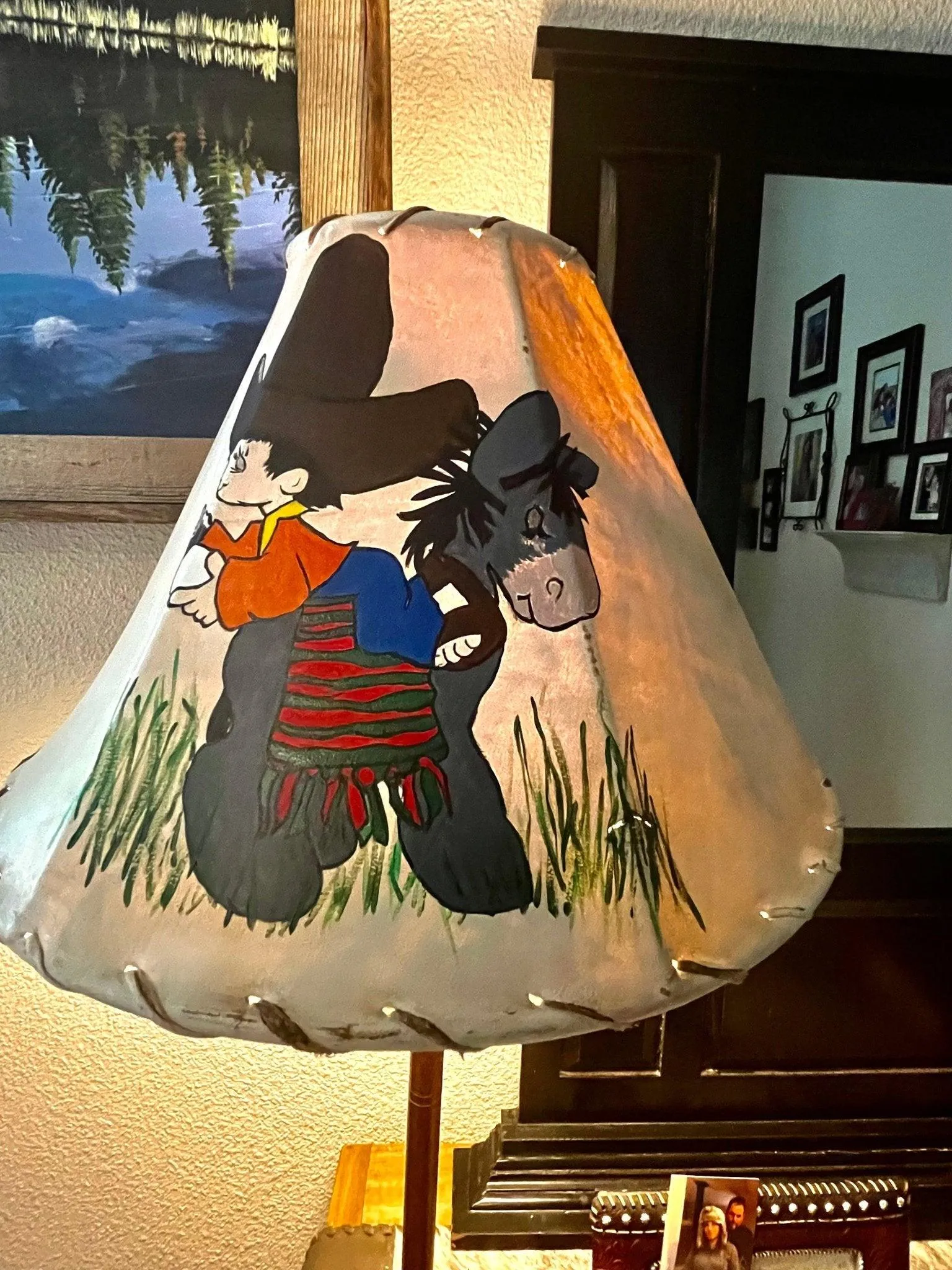 Amigos Hand Painted Precious Moments Lamp Shade