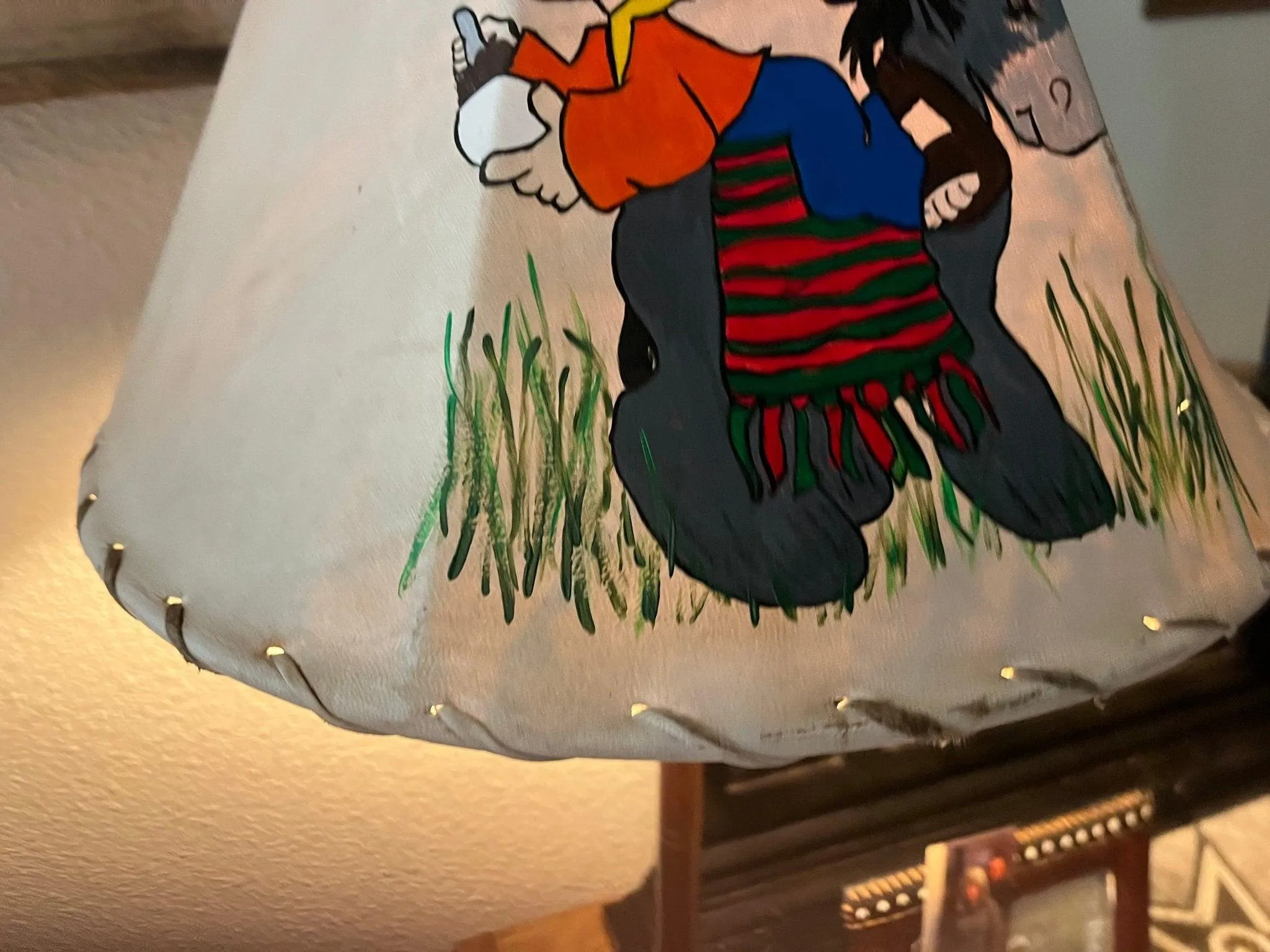 Amigos Hand Painted Precious Moments Lamp Shade