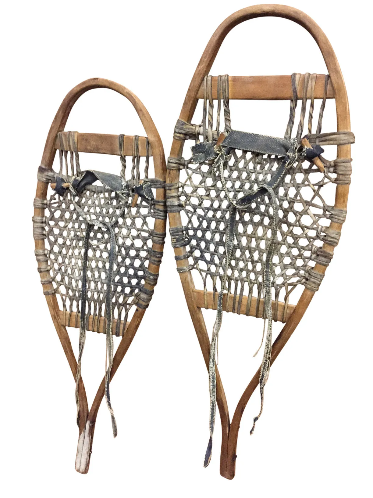 Antique Handmade Trapper Snowshoes