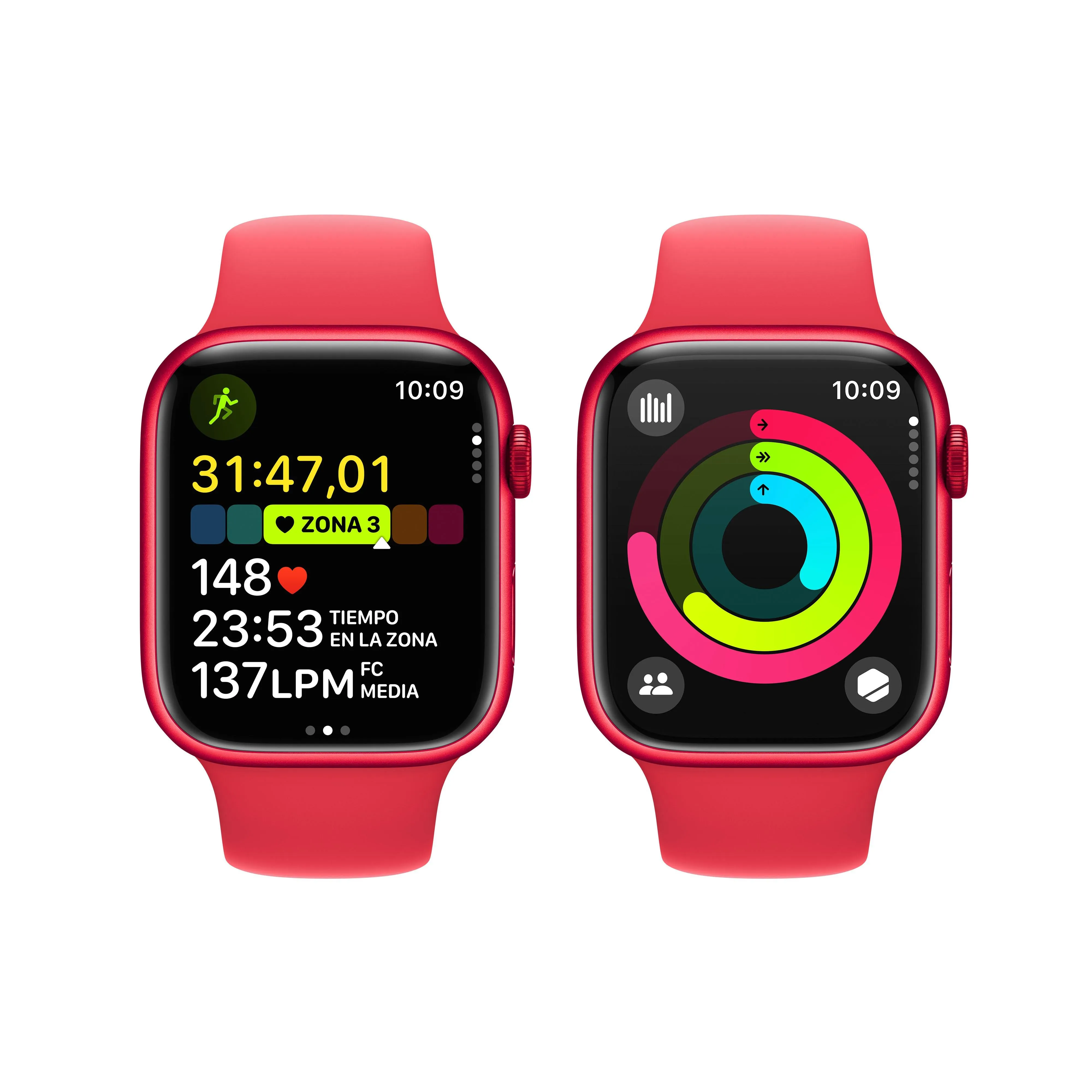 Apple Watch Series 9 (GPS   Cellular) - Caja de aluminio (PRODUCT)RED de 45 mm - Correa deportiva (PRODUCT)RED - Talla S/M