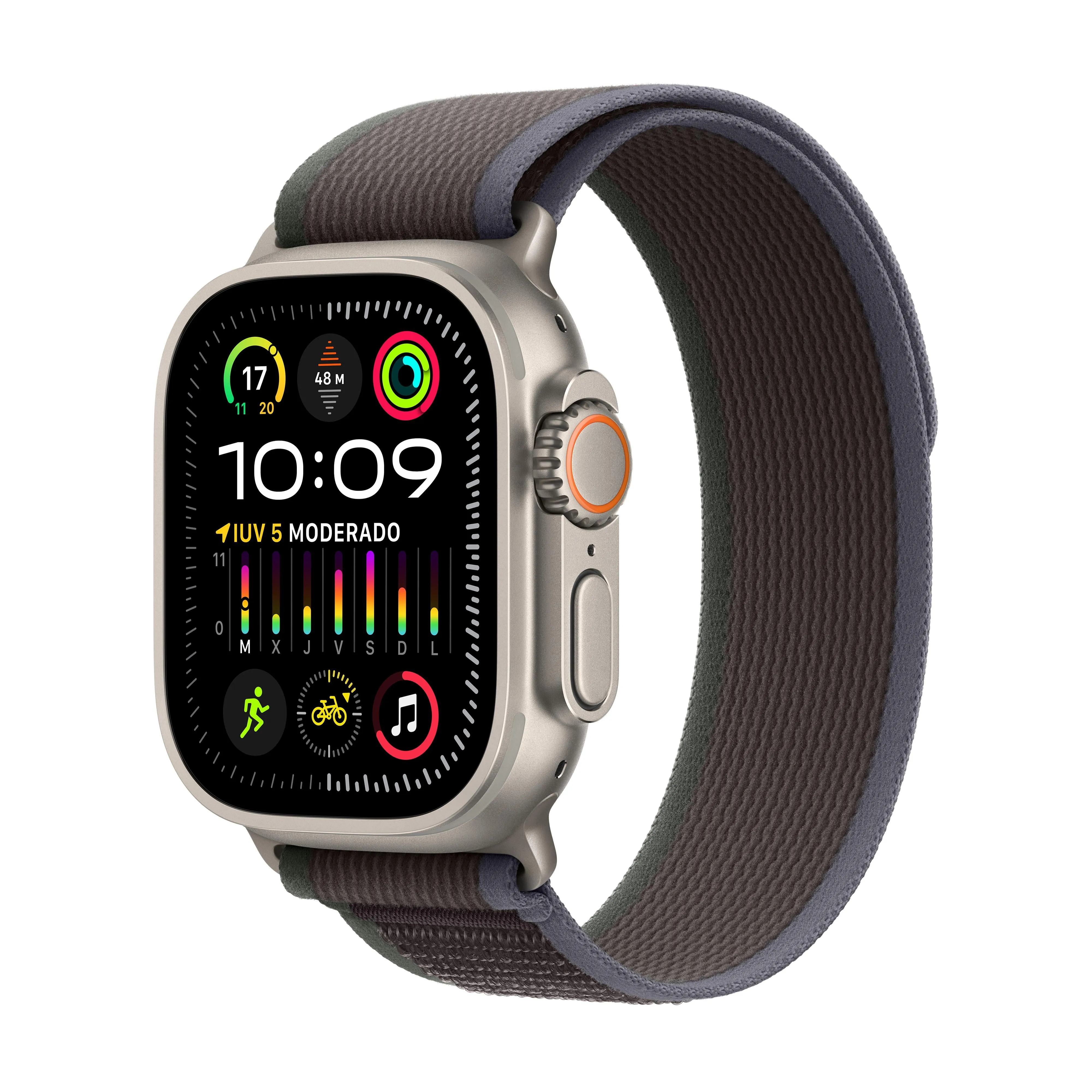 Apple Watch Ultra 2 (GPS   Cellular) - Caja de titanio de 49 mm - Correa Loop Trail azul/negra - Talla M/L