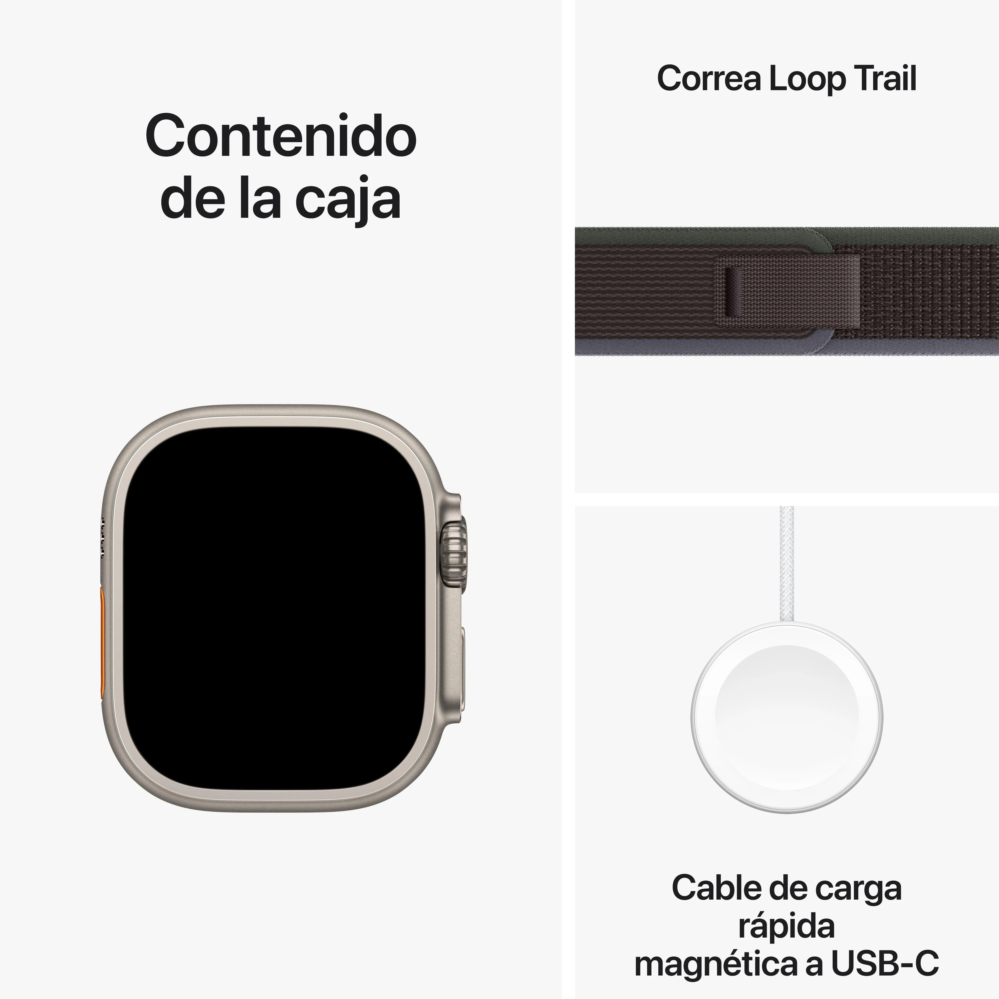 Apple Watch Ultra 2 (GPS   Cellular) - Caja de titanio de 49 mm - Correa Loop Trail azul/negra - Talla M/L