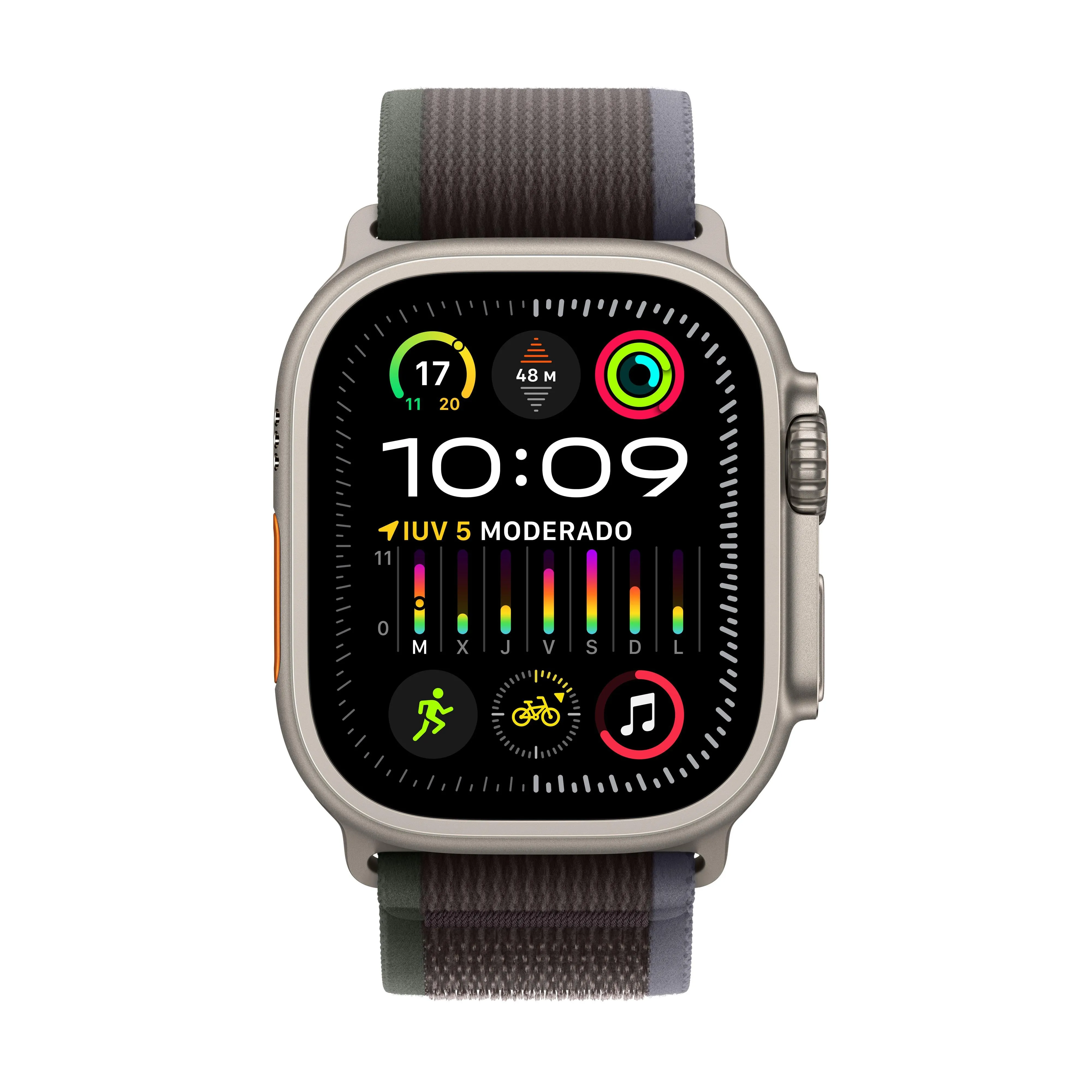 Apple Watch Ultra 2 (GPS   Cellular) - Caja de titanio de 49 mm - Correa Loop Trail azul/negra - Talla M/L