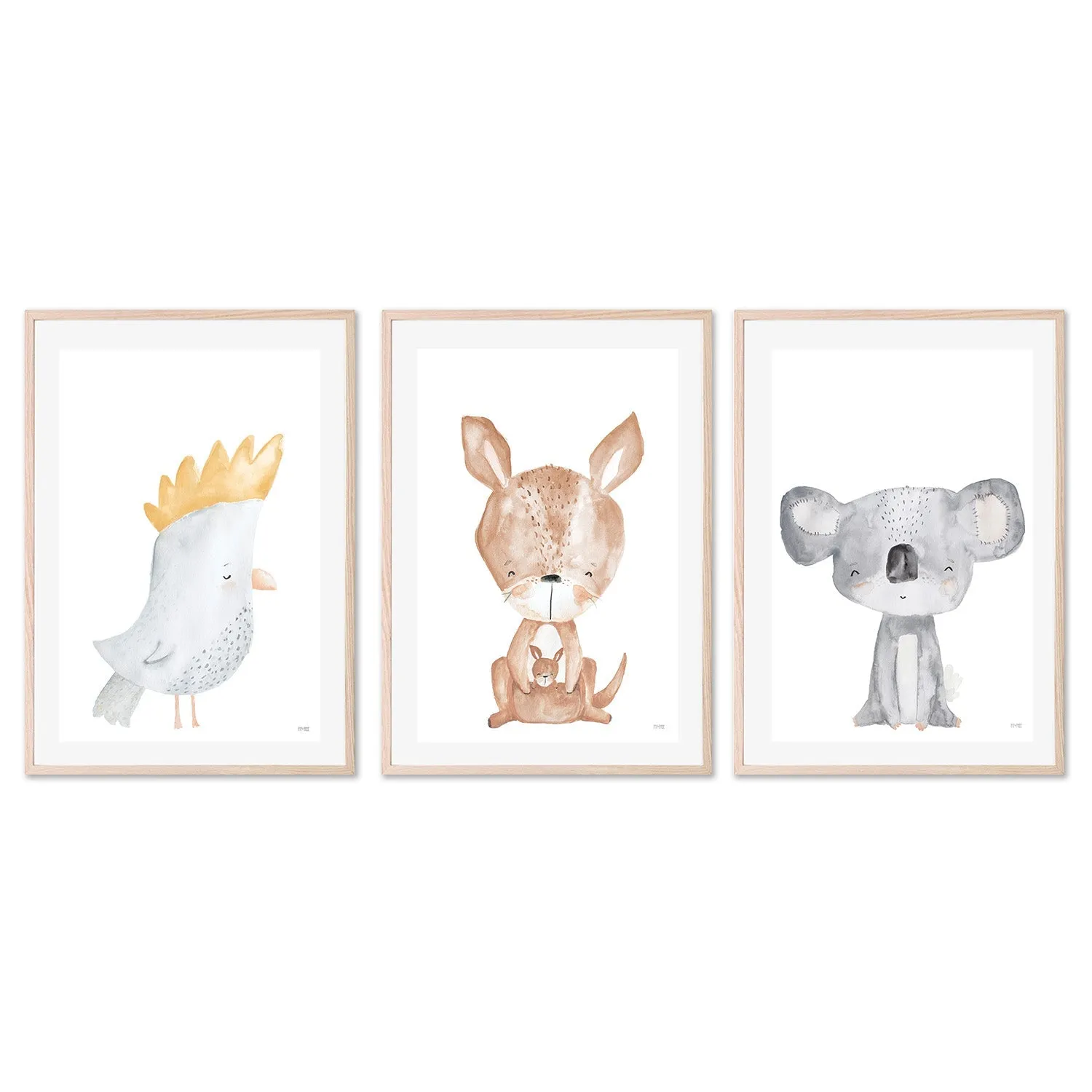 Aussie Critters, Style A, B & C, Set of 3 , By Pip and Phee