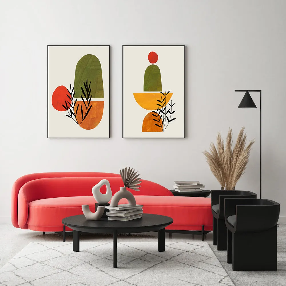 Autumn Garden, Set Of 2 , By Ejaaz Haniff