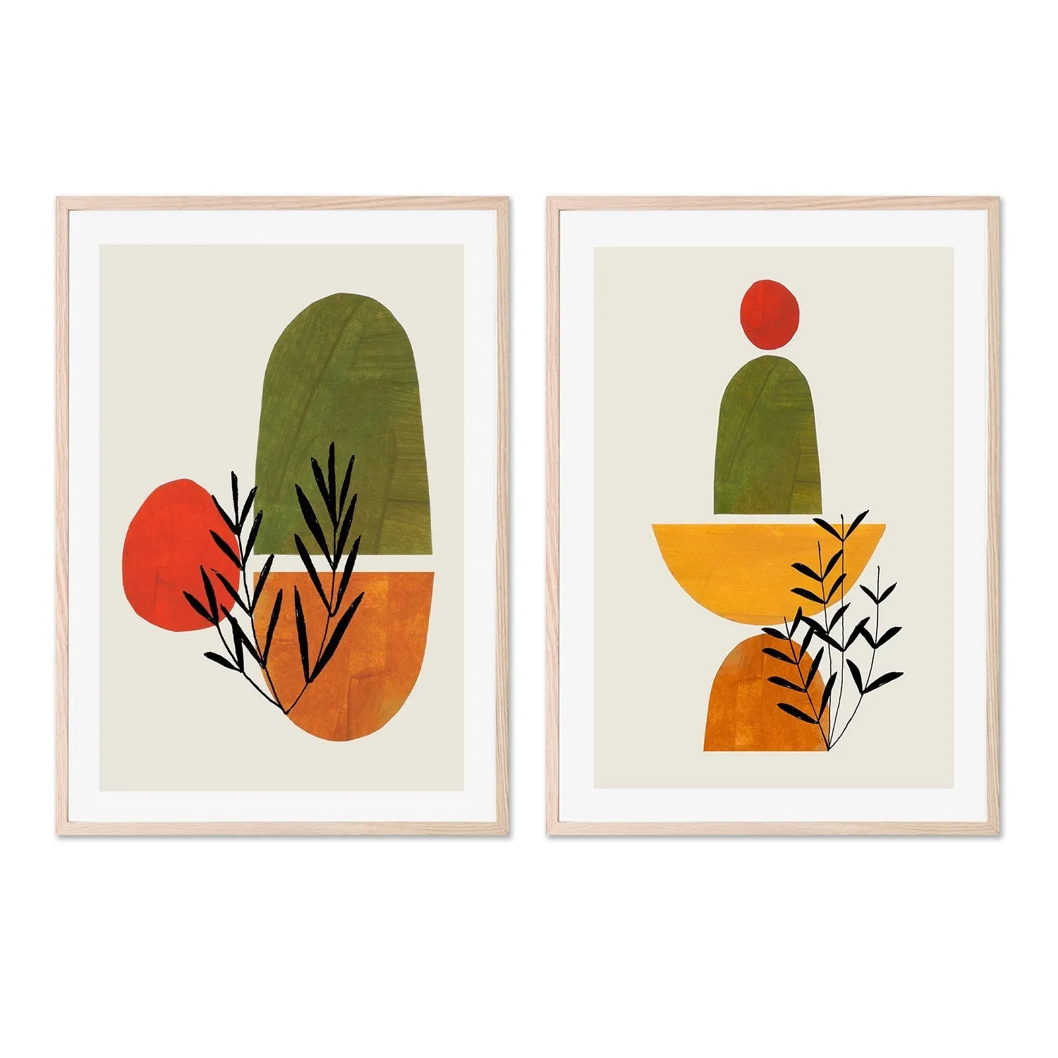 Autumn Garden, Set Of 2 , By Ejaaz Haniff