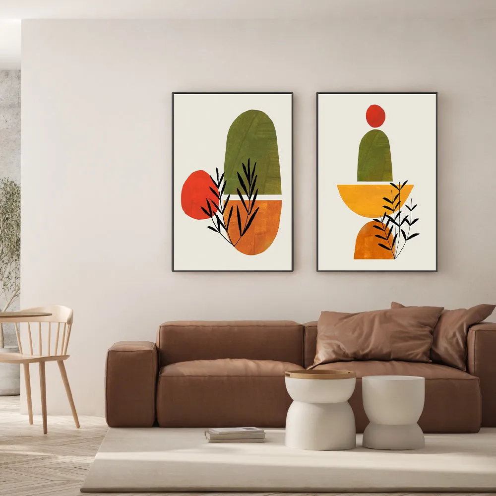 Autumn Garden, Set Of 2 , By Ejaaz Haniff