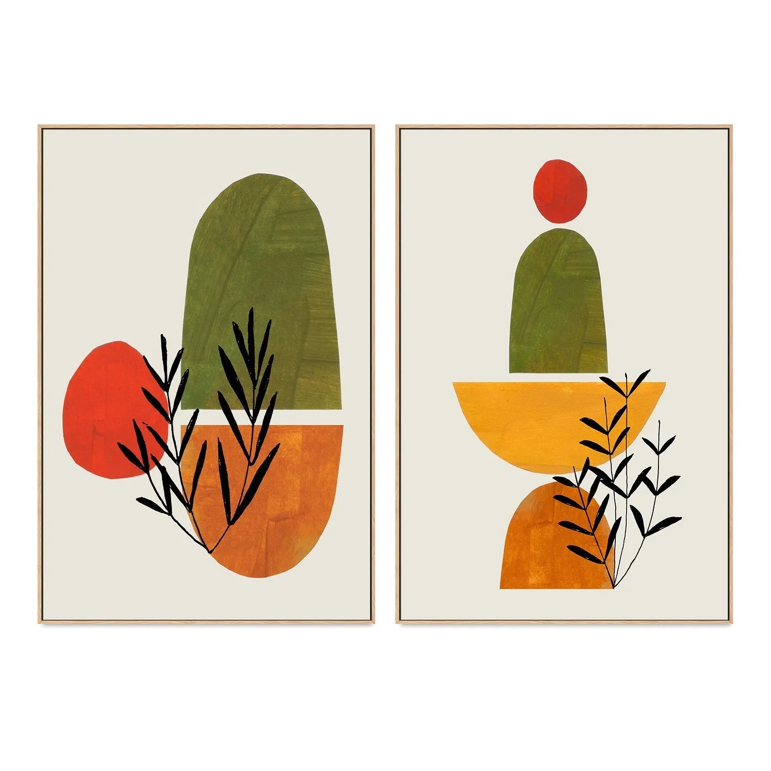 Autumn Garden, Set Of 2 , By Ejaaz Haniff