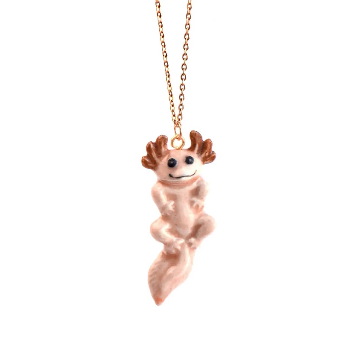 Axolotl Ceramic Pendant by Camp Hollow