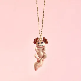 Axolotl Ceramic Pendant by Camp Hollow