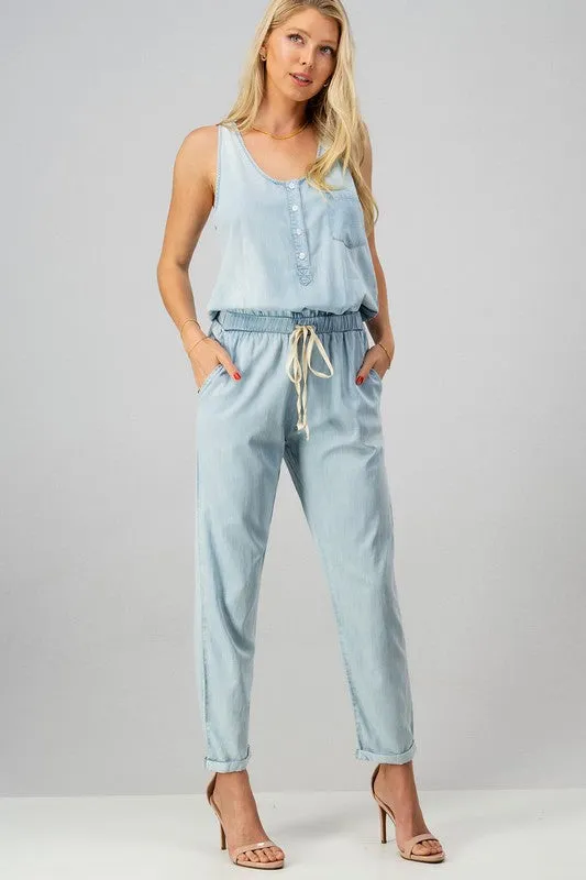 BABY BLUES DENIM JUMPSUIT