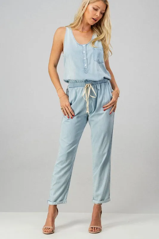 BABY BLUES DENIM JUMPSUIT