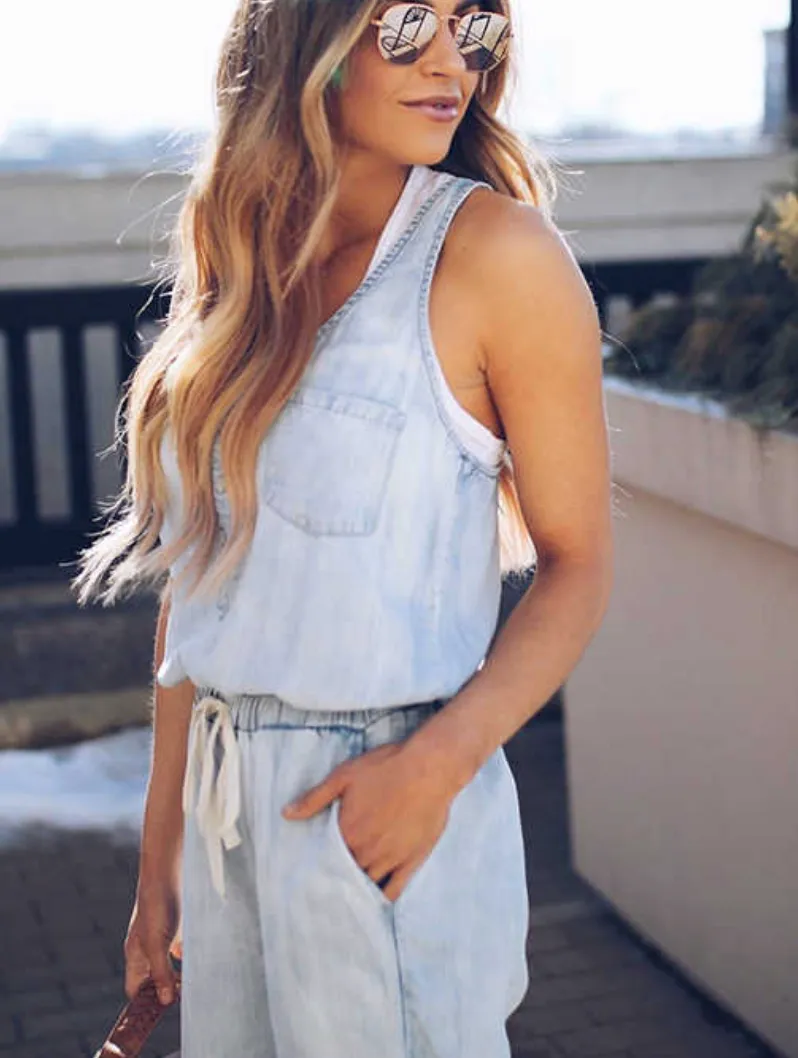 BABY BLUES DENIM JUMPSUIT