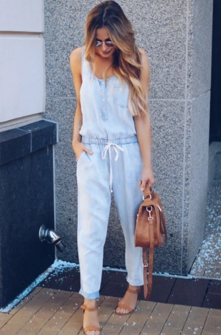 BABY BLUES DENIM JUMPSUIT