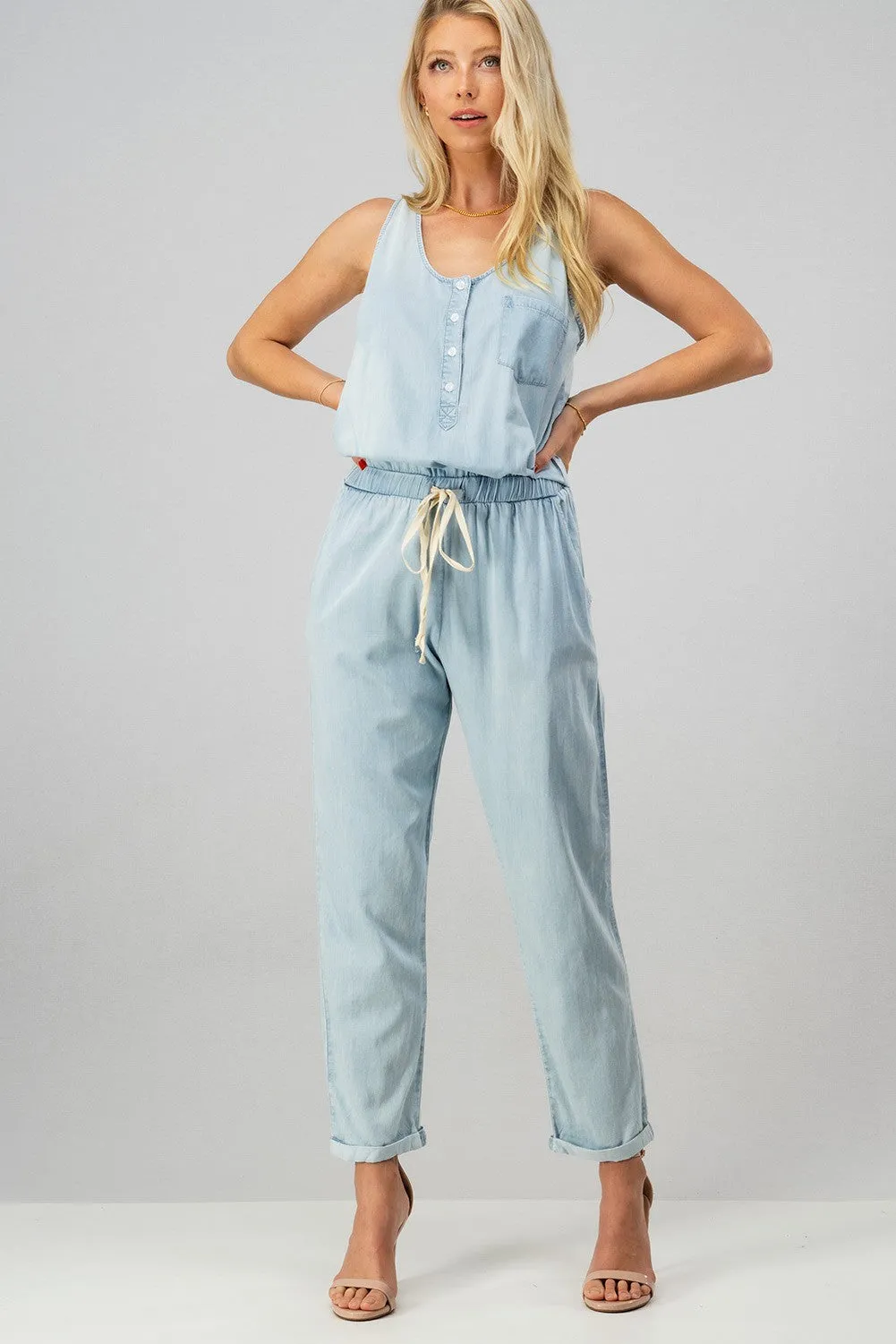 BABY BLUES DENIM JUMPSUIT