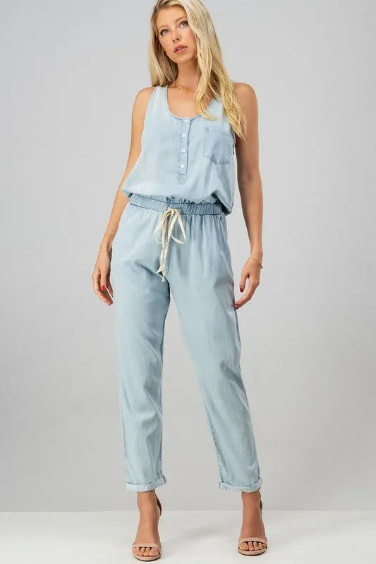 BABY BLUES DENIM JUMPSUIT