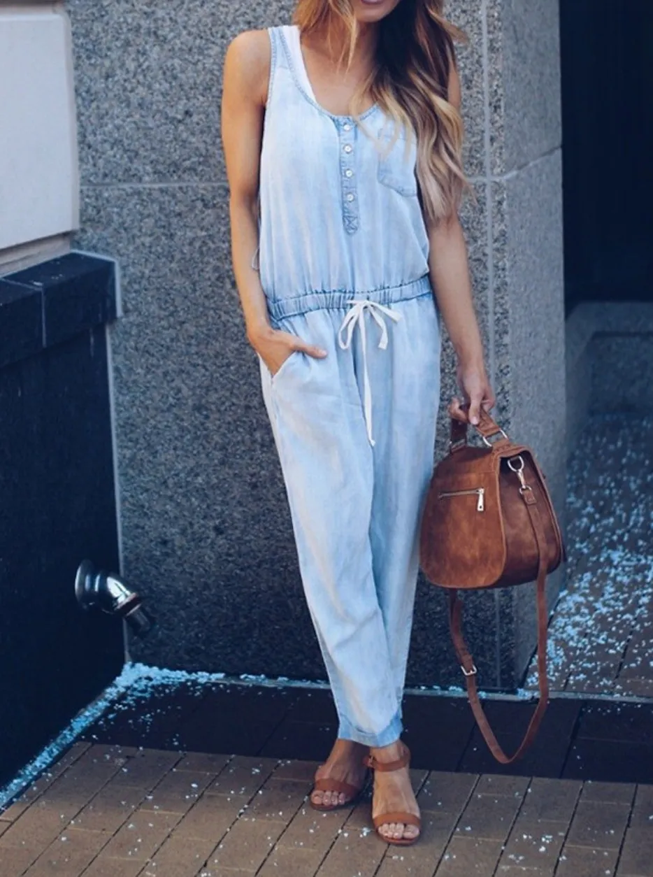 BABY BLUES DENIM JUMPSUIT