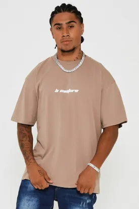 Bartley Oversized Cotton T-Shirt - Brown