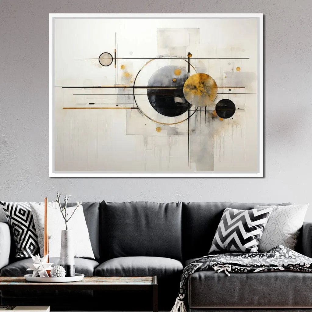 Bauhaus Rhythm in Gold and Black