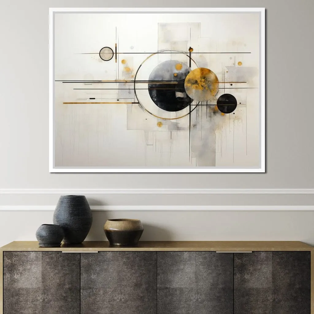 Bauhaus Rhythm in Gold and Black