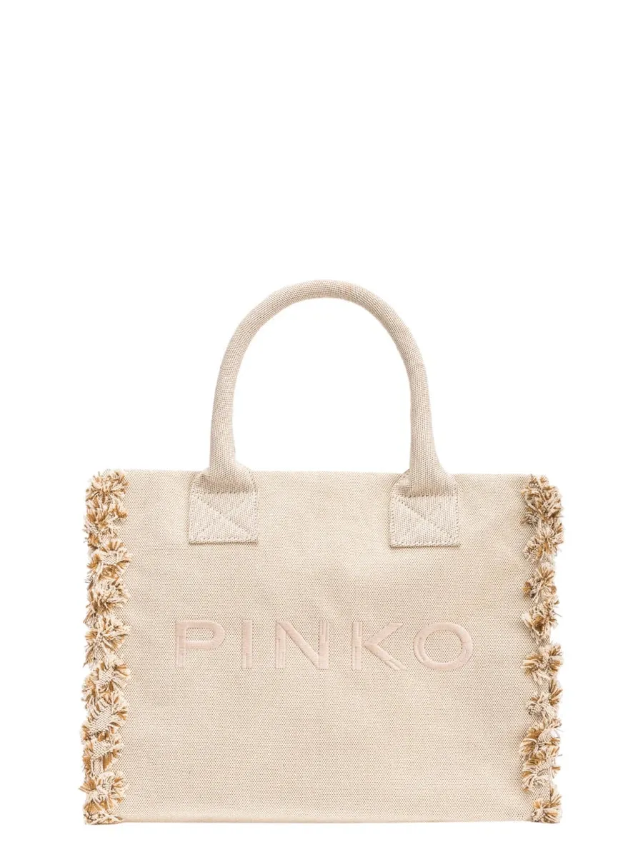 Beach Shopper PINKO in Canvas Riciclato