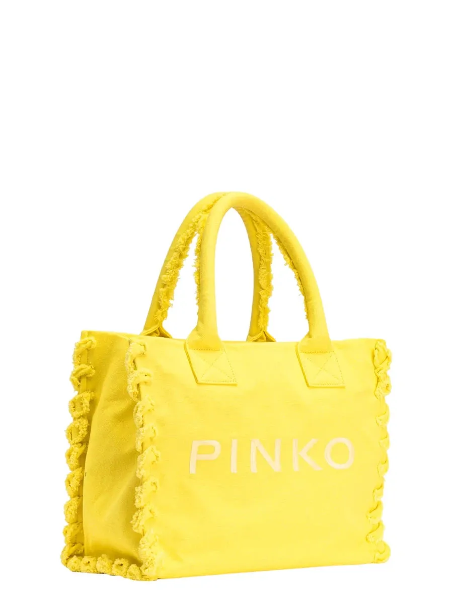 Beach Shopper PINKO in Canvas Riciclato