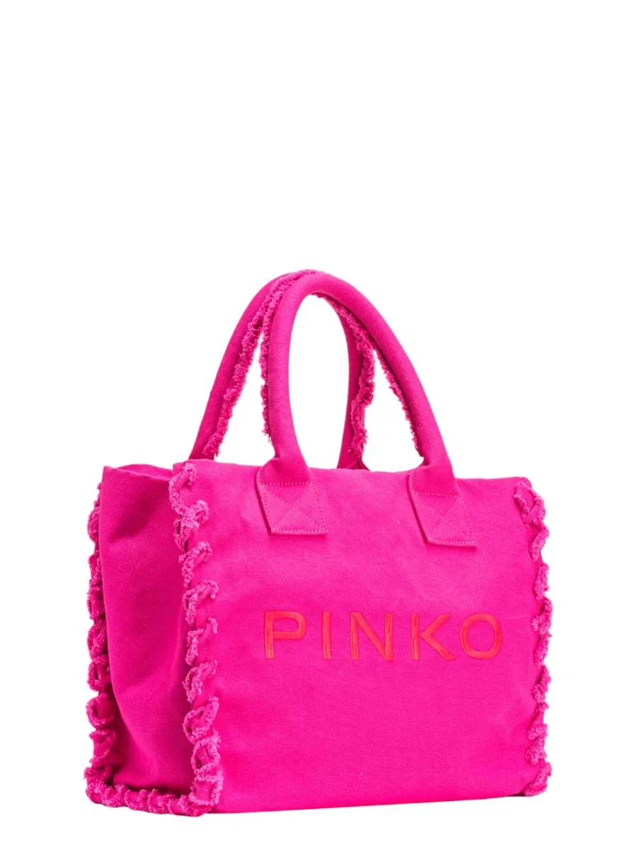 Beach Shopper PINKO in Canvas Riciclato