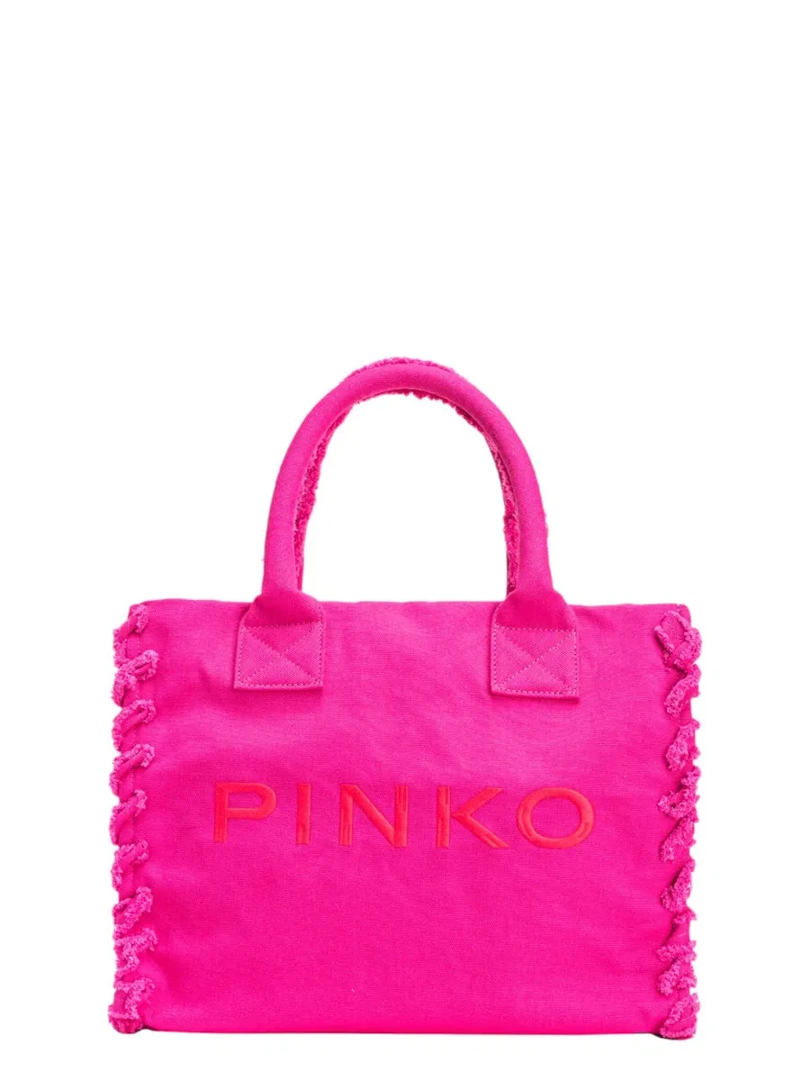 Beach Shopper PINKO in Canvas Riciclato