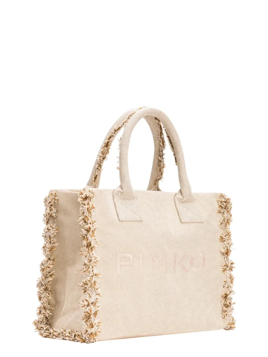 Beach Shopper PINKO in Canvas Riciclato